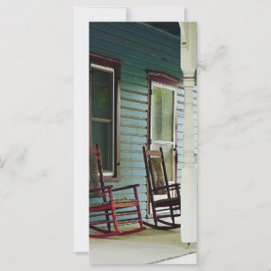 Holzgestühle auf der Veranda