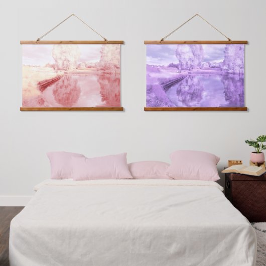 Holzgetöpfter Wandteppich Mit Holzrahmen (Schlafzimmer)