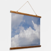 Holzgetoppte Wandteppich Cloud Dreamer Mit Holzrahmen (Gewinkelt)