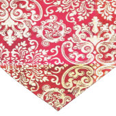 Holzgold und kurzer Tischläufer mit Feuer (Ecke)