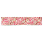 Holzgold und kurzer Tischläufer mit Feuer (Horizontal)