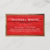 Holzgrenzenbau Eleganter HolzLook #14 Visitenkarte (Rückseite)