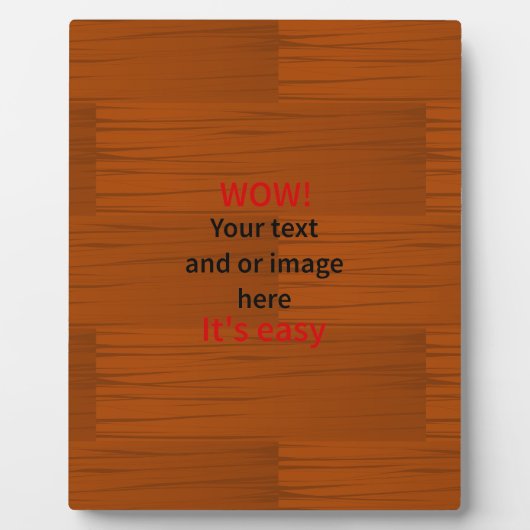 Holzgrundbezugsleute hinzufügen eigenen Text Fotoplatte (Vorderseite)