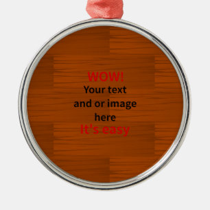Holzgrundbezugsleute hinzufügen eigenen Text Ornament Aus Metall