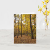 Holzgrußkarte Karte (Gelbe Blume)