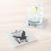 Holzhacken - Passionsjagd Glasuntersetzer (Schrägansicht)