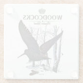 Holzhacken - Passionsjagd Glasuntersetzer (Rückseite)