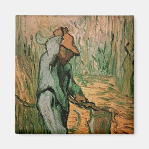 Holzhacker (nach Millet) von Vincent van Gogh Magnet