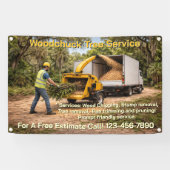 Holzhackergeschäft im Süden Zaun anpassen Banner (Horizontal)