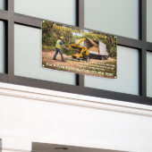 Holzhackergeschäft im Süden Zaun anpassen Banner (Äußeres Gebäude)