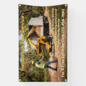 Holzhackergeschäft im Süden Zaun anpassen Banner (Vertikal)