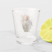 Holzhackjagd mit Bretagne Spanischglas Schnapsglas (Rückseite)