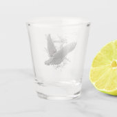 Holzhähne, Jagdsaison Schnapsglas (Rückseite)