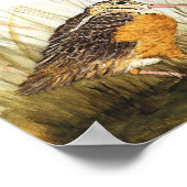 Holzhaken (Timberdoodle) Poster (Ecke)