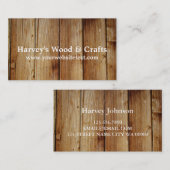 Holzhandwerkskarte für den Bau Visitenkarte (Vorne/Hinten)