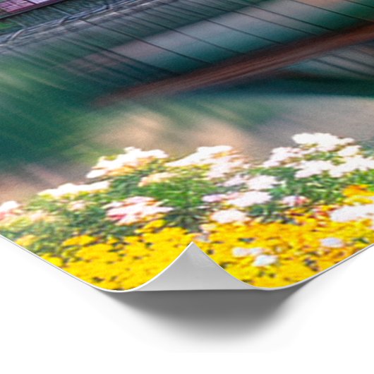 Holzhaus am See Poster (Ecke)