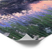 Holzhaus inmitten der Natur Poster (Ecke)