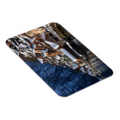 Holzhäuser am Seeufer in Hallstatt, Österreich Magnet (Rechte Seite)