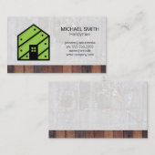 HolzhausLogo | Erbauer | Marmor Visitenkarte (Vorne/Hinten)