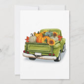 Holzherz Form Pumpkin Hochzeit danke Karten (Rückseite)