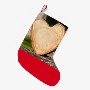 Holzherz kleine Weihnachtsstrumpf Kleiner Weihnachtsstrumpf