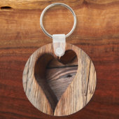 Holzherz Schlüsselanhänger (Vorderseite)