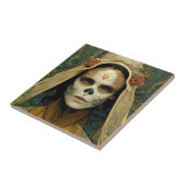 Holzhexe 1 Fantasie Fliese (Seite)