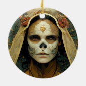 Holzhexe 1 Fantasie Keramik Ornament (Hinten)