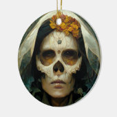 Holzhexe 2 Fantasie Keramik Ornament (Links)