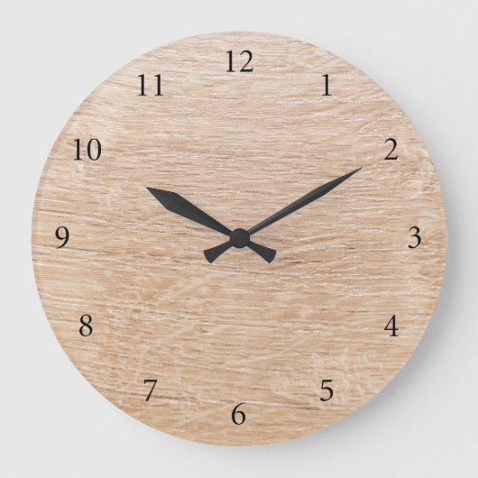 Holzhintergrund Große Wanduhr (Vorderseite)