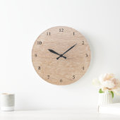 Holzhintergrund Große Wanduhr (Zuhause)