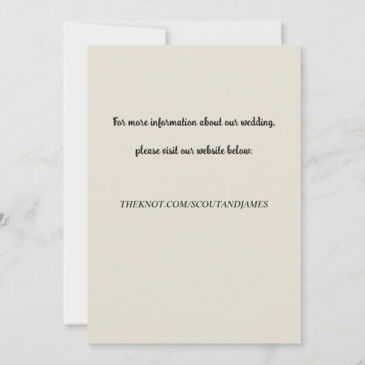 Holzhintergrund mit eleganten Leuchten Save The Date (Rückseite)