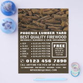 Holzholz, Holz/Holz/Holzgartenwerbung Flyer (Einzeln)