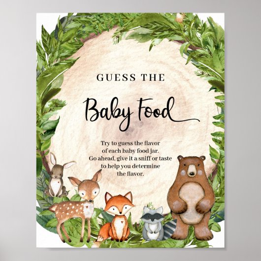 Holzholzholz Ratschlag Das Baby Food Game Poster (Vorne)