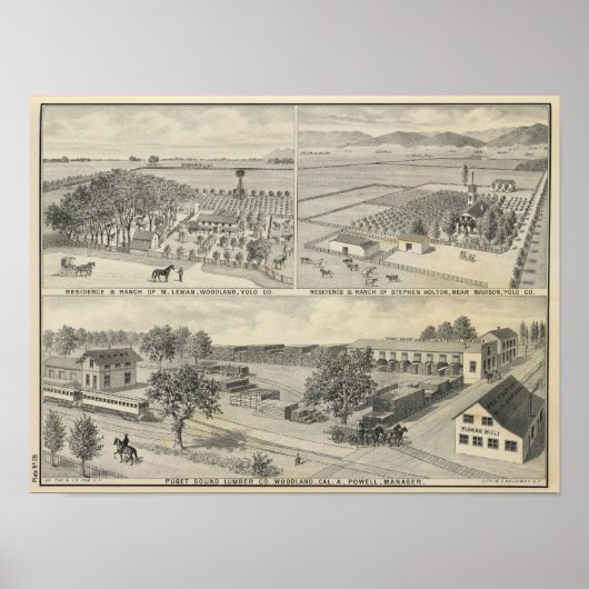 Holzholzunternehmen Poster (Vorne)