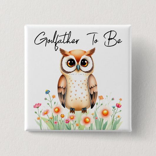 Holzhühner als Kinderdusche Button (Vorderseite)