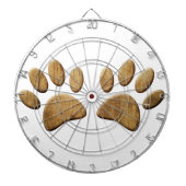 Holzhundpfau drucken dartscheibe (vorne)