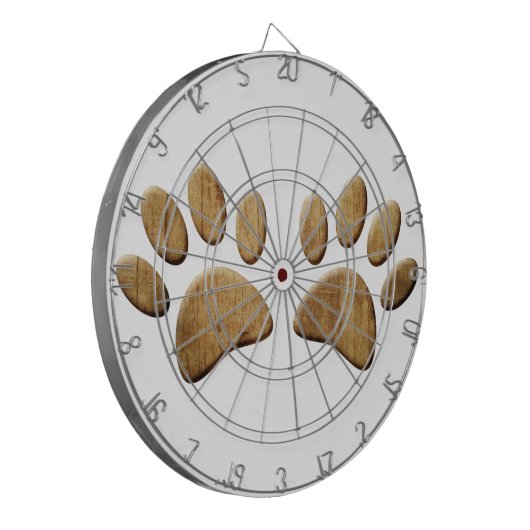 Holzhundpfau drucken dartscheibe (Vorderseite Links)