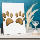 Holzhundpfau drucken fotoplatte (Seite)