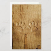Holzhundpfoilgeflecht Print Briefpapier (Vorne/Hinten)