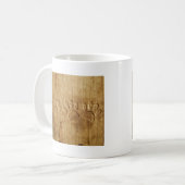 Holzhundpfoilgeflecht Print Kaffeetasse (Vorderseite Links)