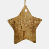 Holzhundpfoilgeflecht Print Keramikornament (Rechts)