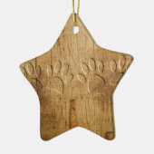 Holzhundpfoilgeflecht Print Keramikornament (Links)