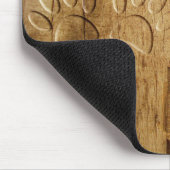 Holzhundpfoilgeflecht Print Mousepad (Ecke)