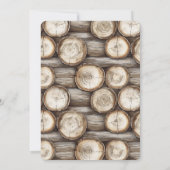 Holzhütte 50. Geburtstag Einladung (Rückseite)