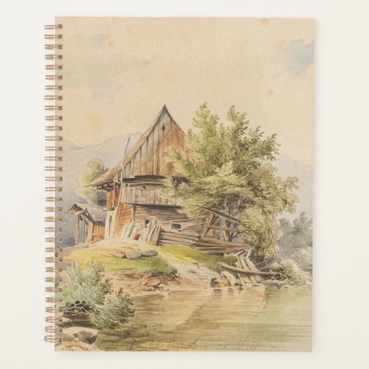Holzhütte am See - Carl Lafite Planer (Vorderseite)