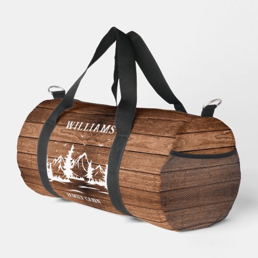 Holzhütte Duffle Bag (Rechte Ecke)