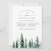 Holzhütte | Einladung zur Feier oder Taufe (Vorderseite)