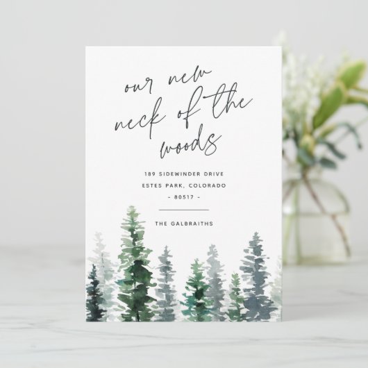 Holzhütte | Neuer Fleck des Woods Moving Ankündigung (Stehend Vorderseite)