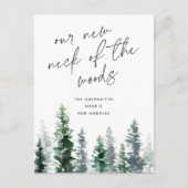 Holzhütte | Neuer Fleck des Woods Moving Postkarte (Vorderseite)